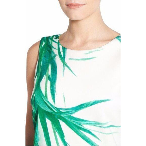 Catherine Malandrino Raffie Placid Palm Print Vback Shift Dress 6 NEW - Picture 4 of 12
